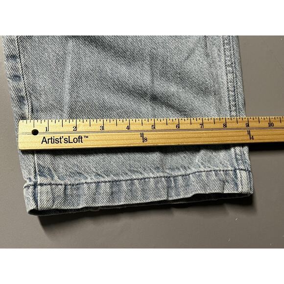 Madewell Jeans Womens 29 Light Wash Blue Low-Slung Cargo Denim Tapered Leg - Picture 13 of 14